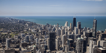 Chicago city skyline